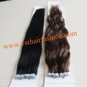 Tangle Free Brazilian Remy Human Hair, Tape Hair Extension